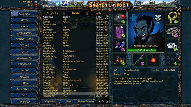 Shakes & Fidget - w9 - maciek0081 - #45 Nocne obowiązki bazowe :) Gdzie są 2 palce ?:D смотреть онлайн