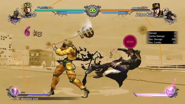 JoJo's Bizarre Adventure All Star Battle R - DIO (Giorno Assist) Time Stop Combo смотреть онлайн