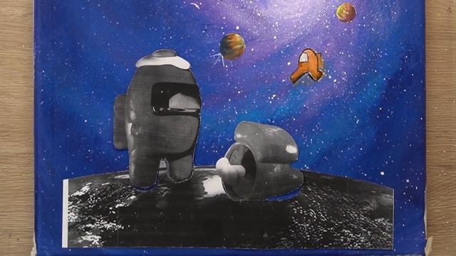 Paint AMONG US In Space - Game Character | Acrylic Painting смотреть онлайн