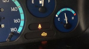 Горит чек на матизе