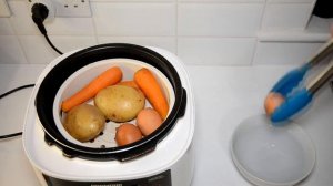 Язык и овощи для Оливье в Мультиварке Скороварке Redmond RMC P350 рецепты в мультиварке