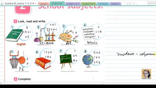 6.Spotlight 3. Module 1. Unit 2. Student's Book + Workbook