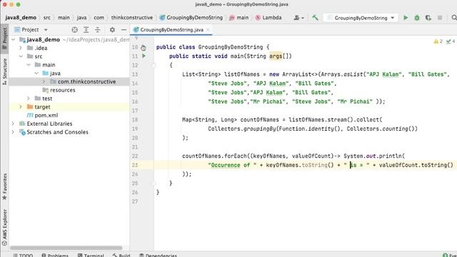 Streams & Collectors for Grouping & Counting Scenarios | Java 8 Features смотреть онлайн