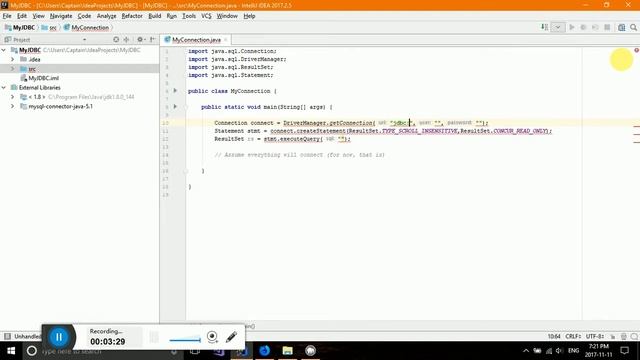 Java: JDBC MySQL смотреть онлайн