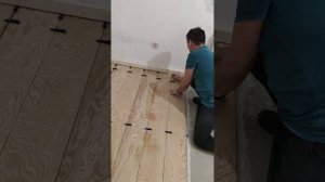 Пол из фанеры лиственницы,  пол под дерево, сделай сам