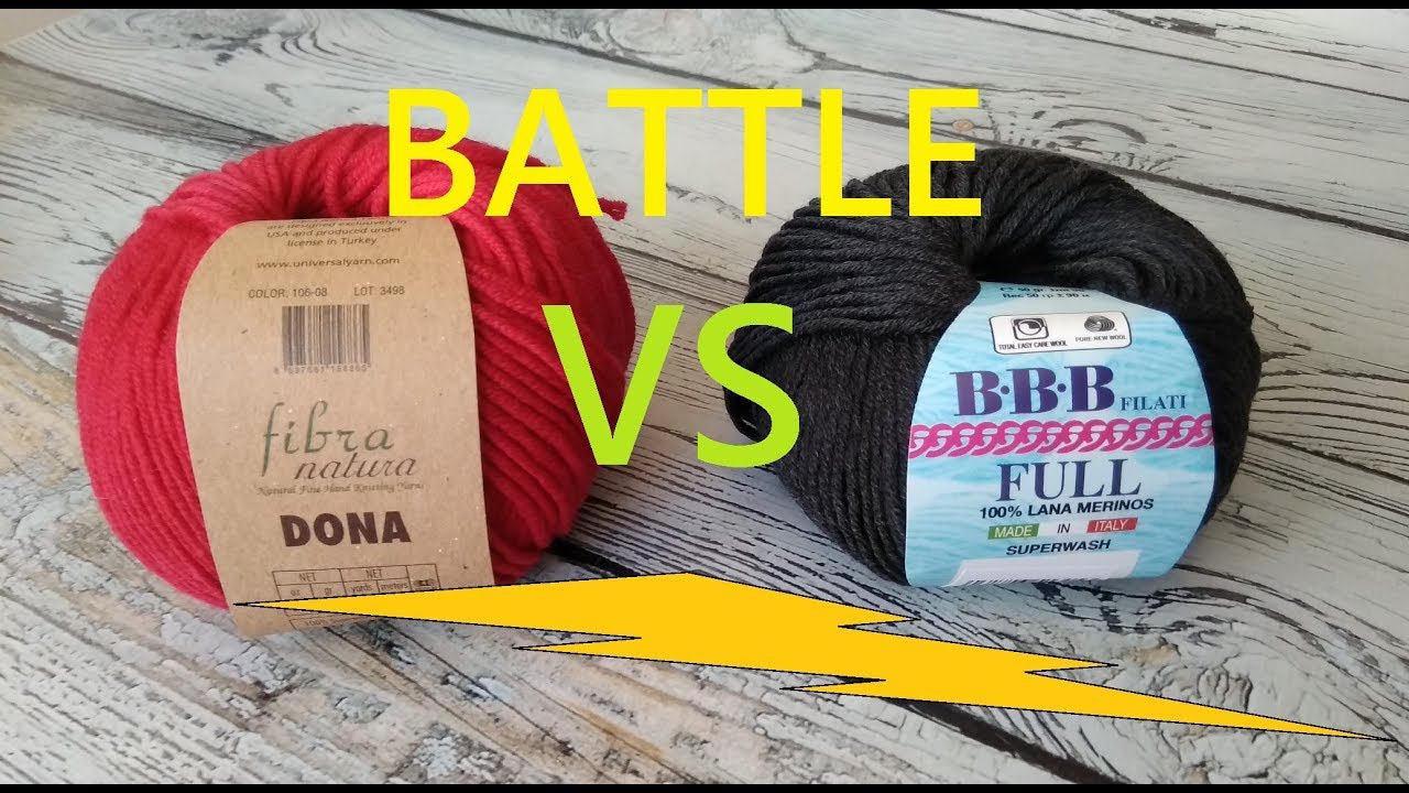 БАТЛ! Итальянская пряжа BBB Full против турецкой пряжи Fibranatura Dona. Какая пряжа лучше? смотреть онлайн