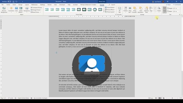 Crop Picture in Word / Crop to Shape (circle, square, etc.) смотреть онлайн