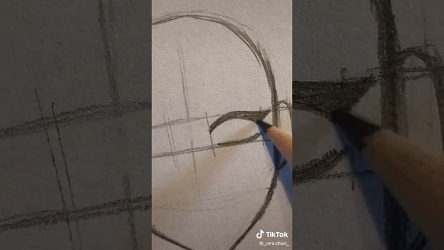 simple way to draw head by @omi.chan on TikTok...#howtodraw смотреть онлайн