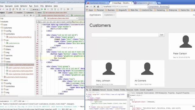 Bossable.com - MEAN Stack: 18 - Customer Search using AngularJS Filters смотреть онлайн