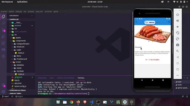 Demonstração App - react-native: Controller смотреть онлайн