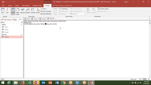 SQL in Access 2016 in Hindi смотреть онлайн