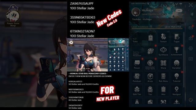Honkai: Star Rail Version 2.0 Redeem Code for New Player and 300 jade Code #HSR #honkaistarrail смотреть онлайн