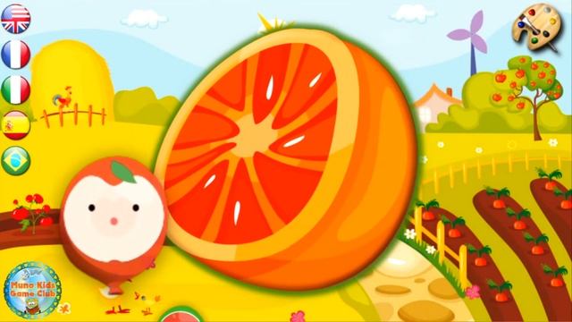 Learn Fruits and Vegetables - Fruits Puzzle Game - Educational Games for Kids смотреть онлайн