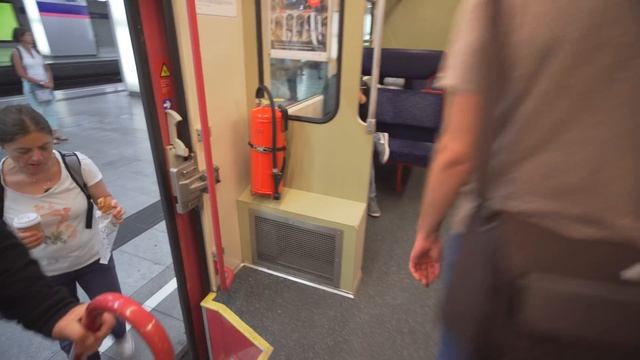 Austria, Vienna, S-Bahn Ride From Wien Praterstern To Wien Mitte