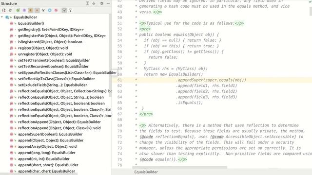 Apache Commons Lang - ToStringBuilder, EqualsBuilder, HashcodeBuilder смотреть онлайн