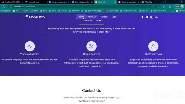 stock info project by using html,css, javascript,php.. смотреть онлайн