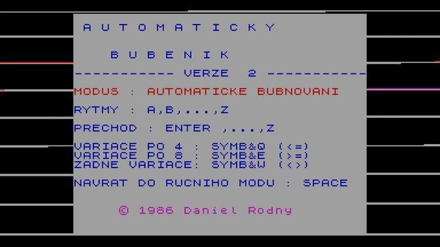 Automaticky Bubenik 2 - Daniel Rodny (Czech Republic) 1986 [#zx spectrum AY Music Demo] смотреть онлайн