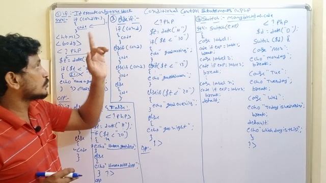 Conditional Control Statements in PHP || PHP in Telugu || By Mr Sivarao смотреть онлайн