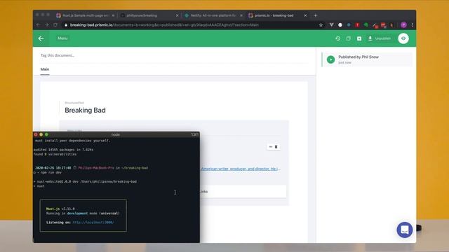 How to statically deploy a Nuxt site to Netlify in 10mins | Prismic Tutorial смотреть онлайн