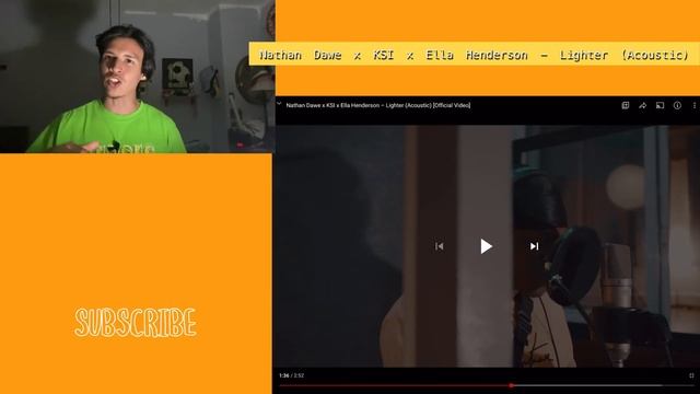 Nathan Dawe x KSI x Ella Henderson - Lighter (Acoustic)(REACTION) смотреть онлайн