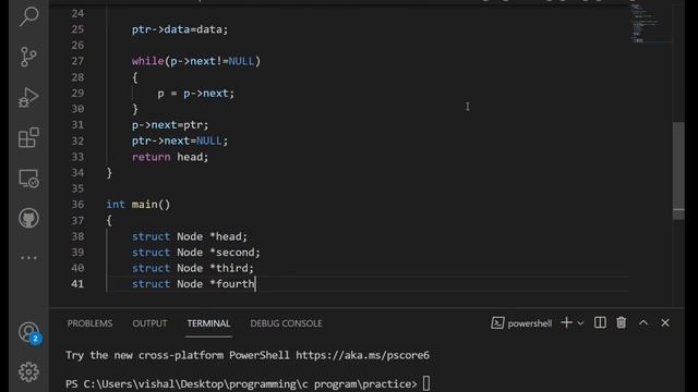 HOW TO INSERTION OF ELEMENT IN END OF THE LINKED LIST IN DATA STRUCTRUE IN C // #C #CODING #C++ смотреть онлайн