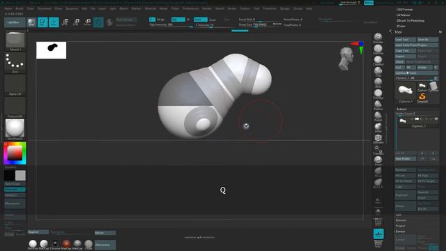 Как использовать ZSphere в Zbrush смотреть онлайн