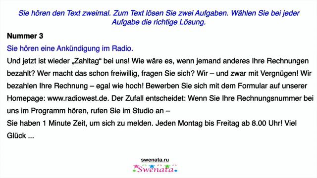 B1 I Hören I Training I Goethe Zertifikat B1