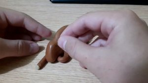 Лепим зубра. (такой бык).