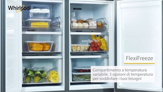 WHIRLPOOL - FRIGORIFERO SBS 4 PORTE LARGO 91 CM MOD. WQ9 B2L смотреть онлайн