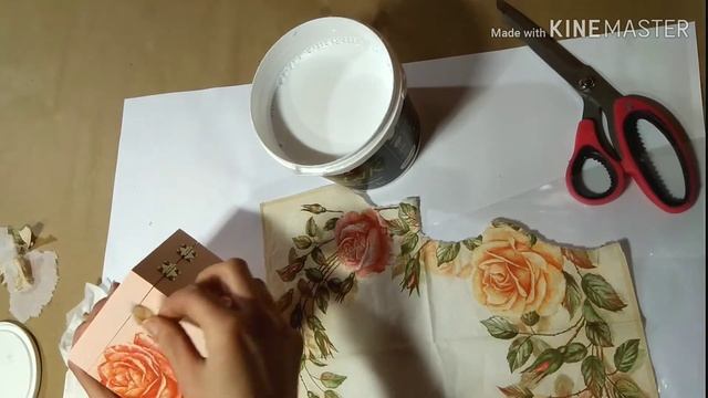 DIY. ✔️Декоративная шкатулка. Декупаж и роспись. Box Decoration. Decoupage And Painting.