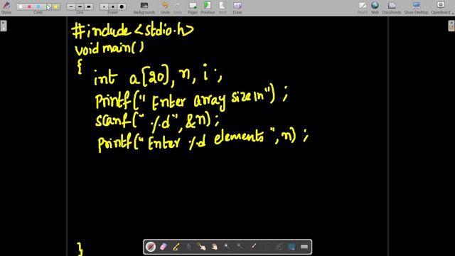 Accessing 1D Array Using Pointers смотреть онлайн
