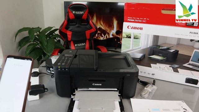 Canon Printer (4750i WIFI Printer) How to Scan a Document, Print Double-Sided & Share to Gmail смотреть онлайн
