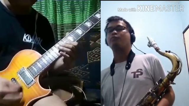 Crazy Little Things Called Love by The Queen_Sax cover ft. Andrei on guitar смотреть онлайн
