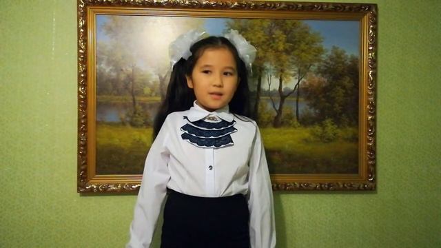 Новоурусовка, Джумагазиева Эмилия читает стихотворение Сергея Есенина смотреть онлайн