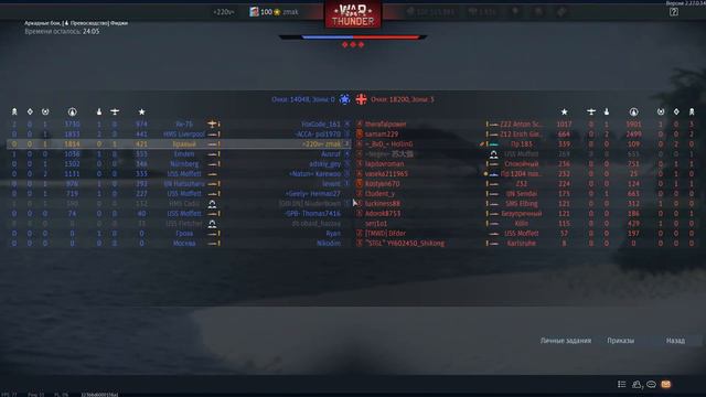 Эсминец "Бравый" в War Thunder смотреть онлайн