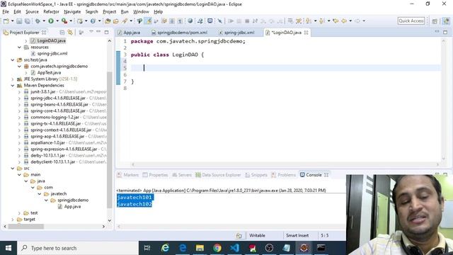 Spring JDBC Configuration 04 смотреть онлайн
