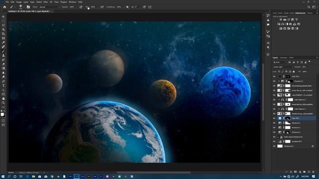 I Made This in 30 | Space Concept Art in Photoshop смотреть онлайн