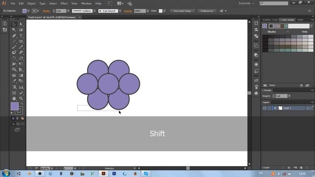 How to make Fruit Icons easily in illustrator смотреть онлайн