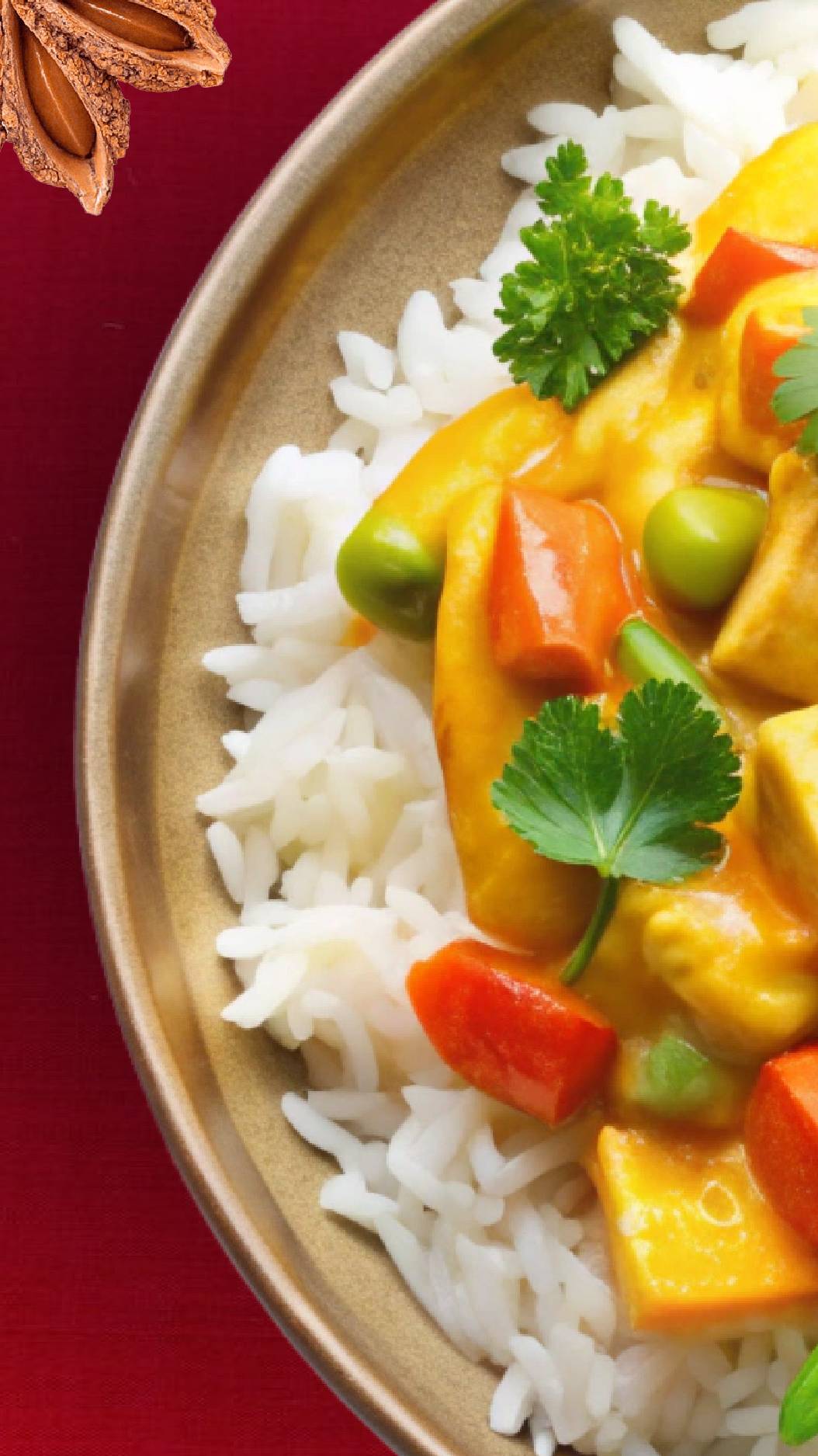 Рис с морепродуктами в соусе Карри дома за 20 минут!  ⏳ Рецепт в описании 👇