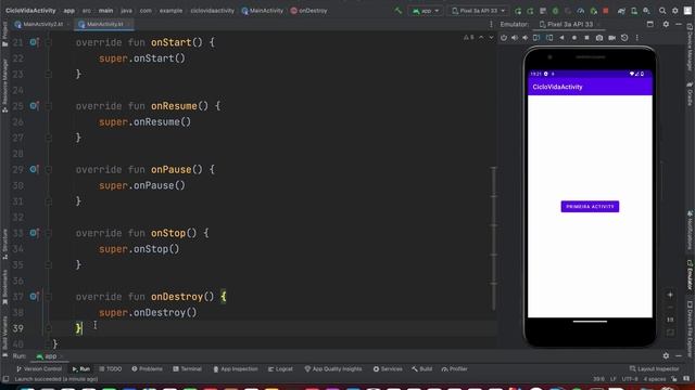 ANDROID com KOTLIN 2023 - #27 - Ciclo de Vida de uma Activity смотреть онлайн