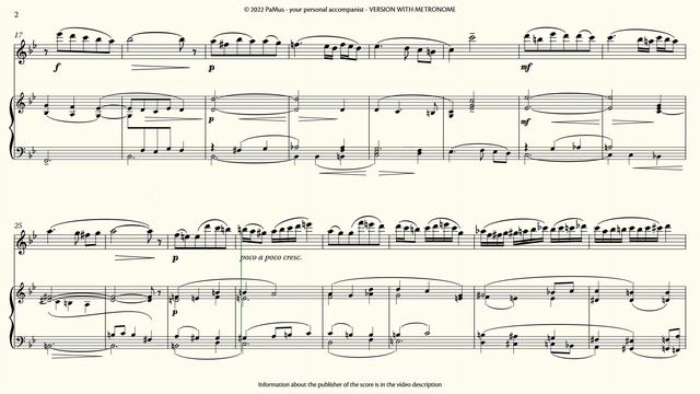 Henri Vachey: Intermezzo for Flute - Piano accompaniment 442Hz смотреть онлайн