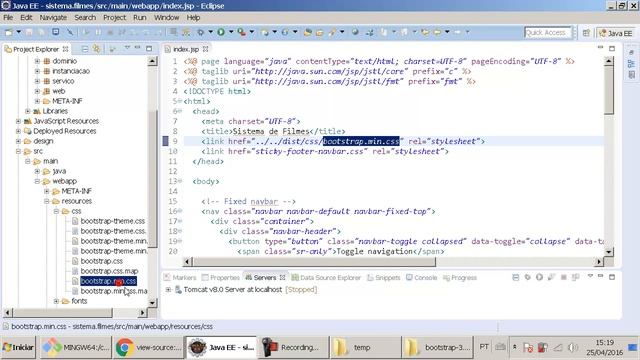 Java Web Acadêmico 22 Acrescentando Bootstrap no Projeto смотреть онлайн