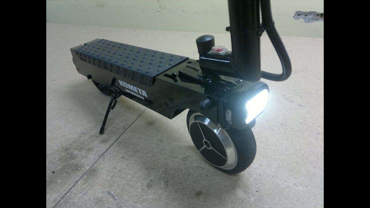 Электро самокат-трость от Велокометы смотреть онлайн