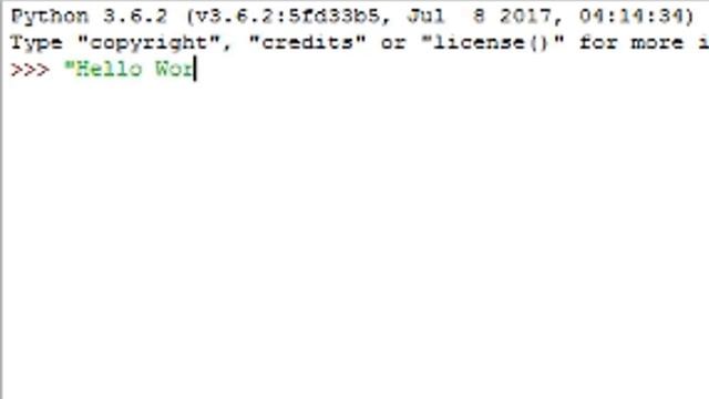 'Merhaba Dünya' (Python 3.6.2 Shell) смотреть онлайн