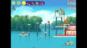 Angry Birds Rio Level 39 Treasure Hunt Walkthrough 3 Star