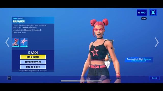 NEW SURF WITCH SKIN!! And pickaxe | Fortnite Item Shop Review смотреть онлайн
