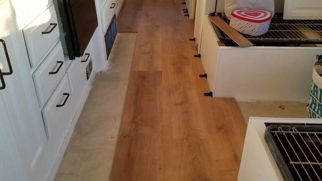 DIY VINYL Plank Flooring INSTALLATION And RESULTS In An RV | RV RENO