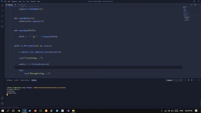 J.A.R.V.I.S In Python ??? - #3 | Opening Application смотреть онлайн