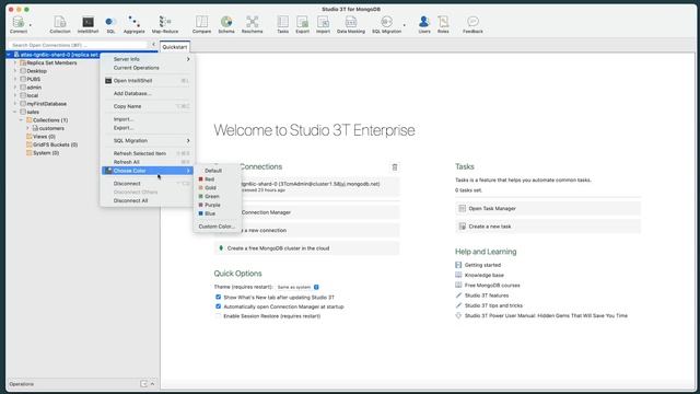 Color Coding In Studio 3T смотреть онлайн