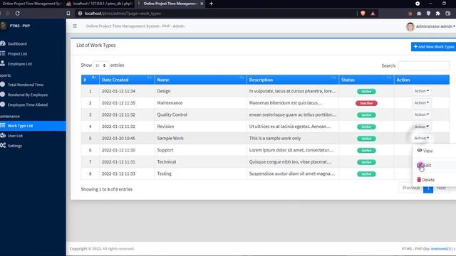 Online Project Time Management System in PHP DEMO смотреть онлайн